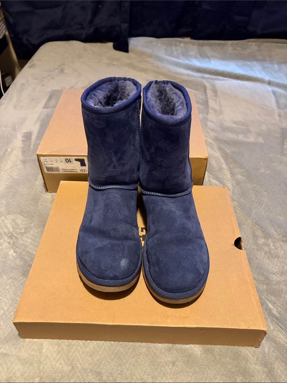 UGG Classic Short II Boots in Deep Blue
